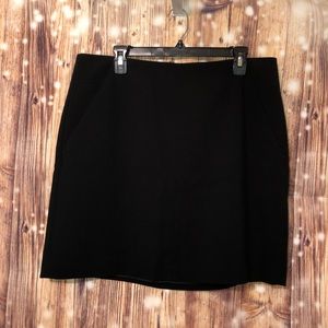 Loft Black Dress Skirt size 14